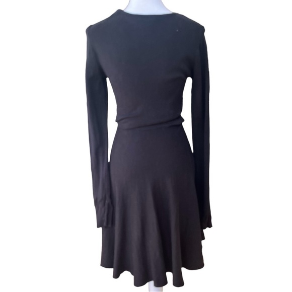 BCBGeneration Silk Little Black Cocktail  Sweater Dress, Long Sleeve. Si… - Picture 3 of 9